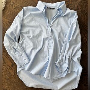 Zara Light Blue Casual Button Down Shirt